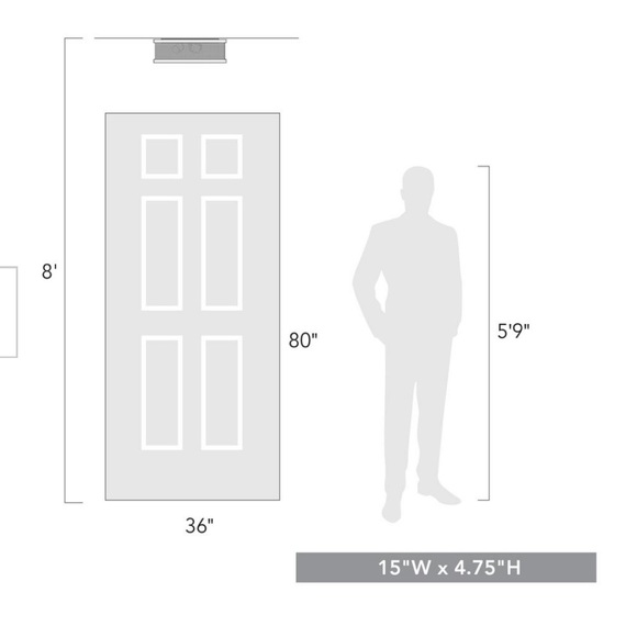 Golden Lighting Channing 24 In. 4-Light Pewter Flush Mount - Picture 5 of 5
